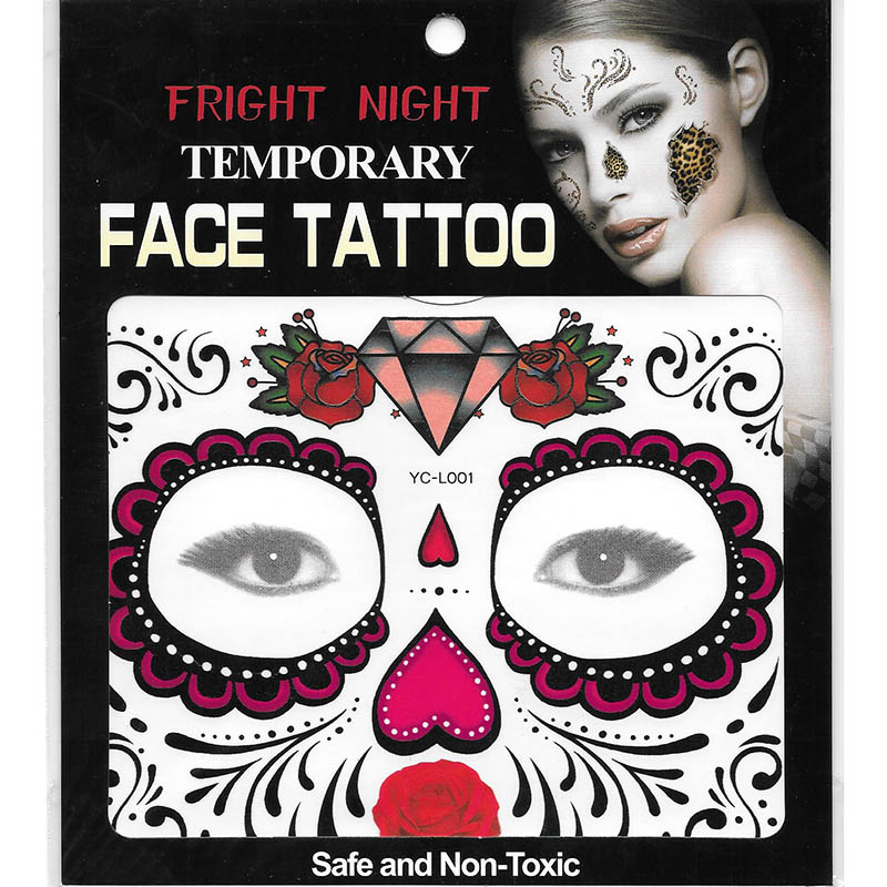 Temporary face tattoo sticker for kids birthday party