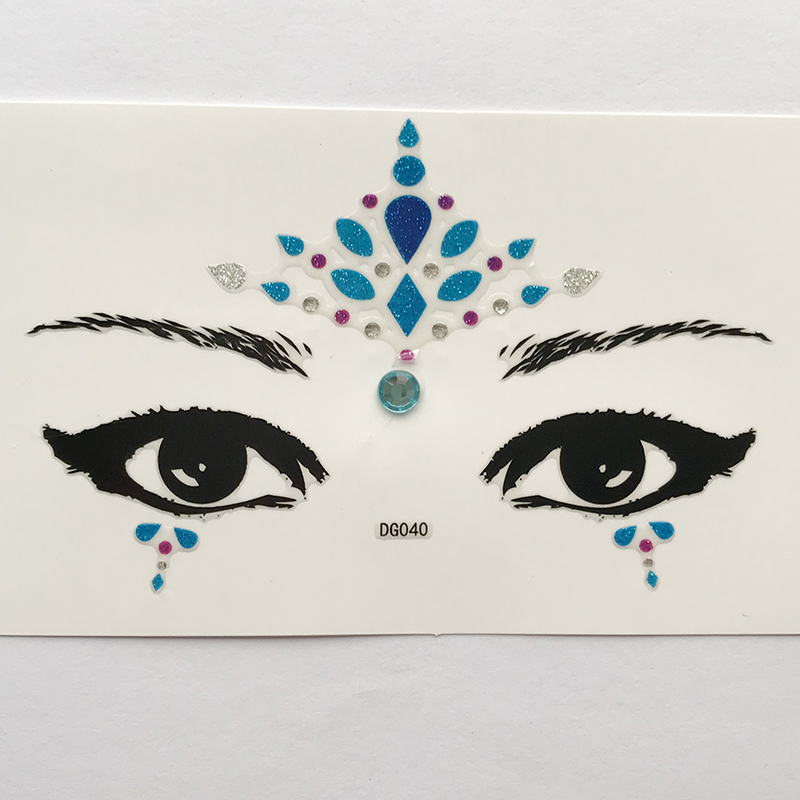 DG040 All in one face jewels sticker