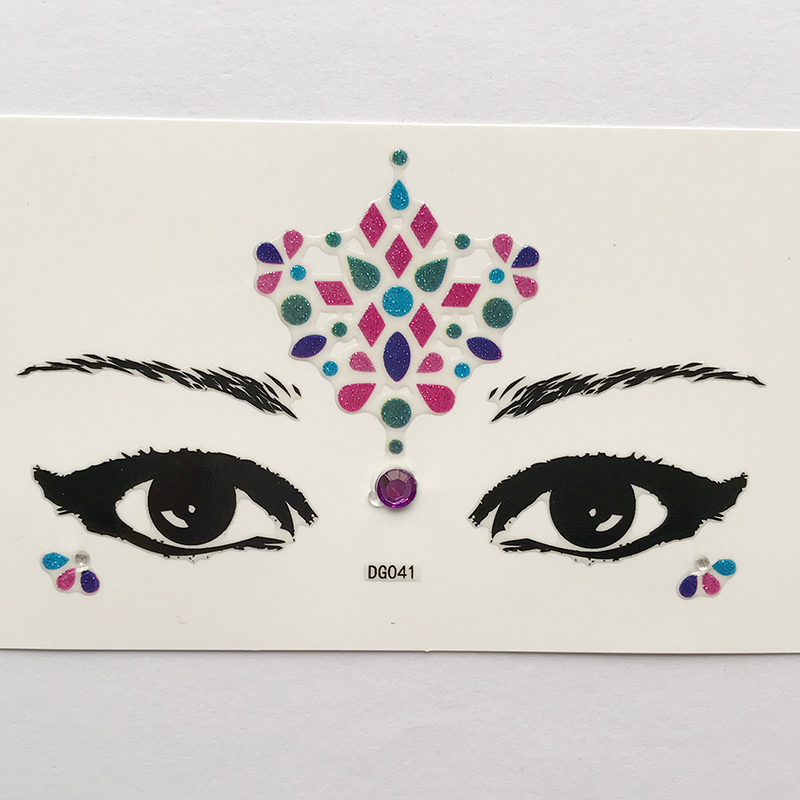 DG041 All in one face jewels sticker