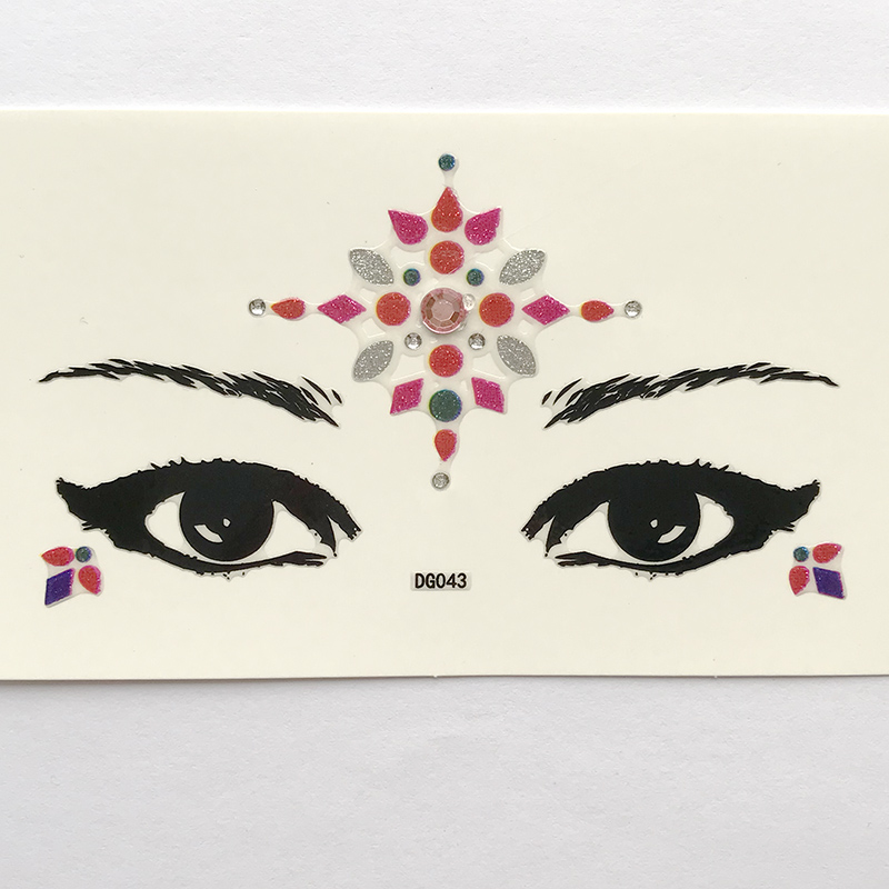 DG043 All in one face jewels sticker