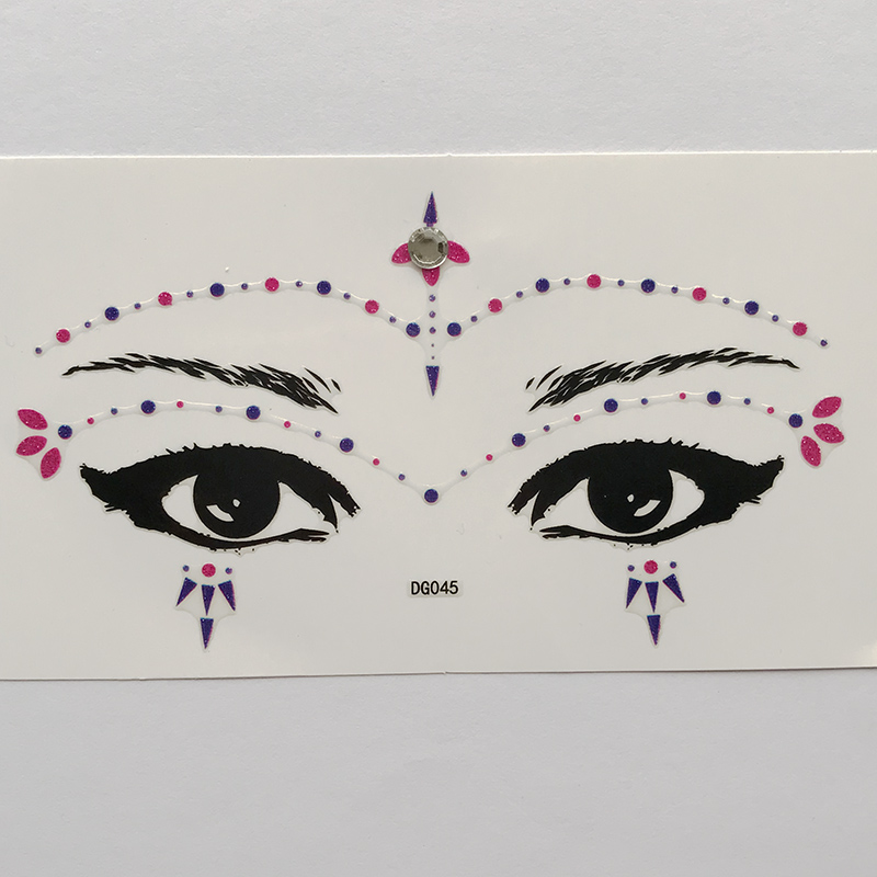 DG045 All in one face jewels sticker