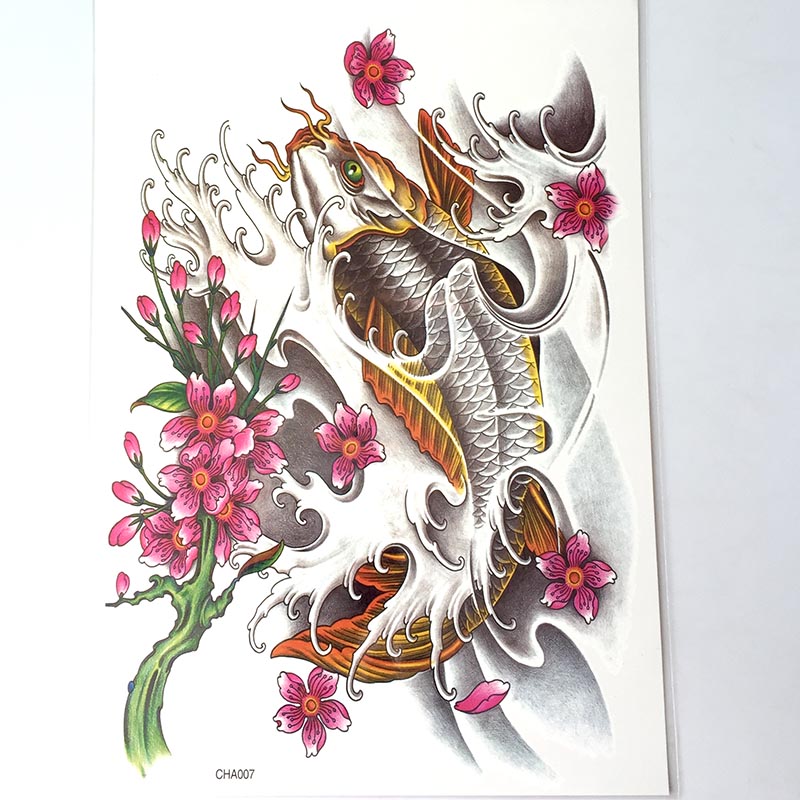 CHA001-012 Big Picture Back Tattoo Sticker