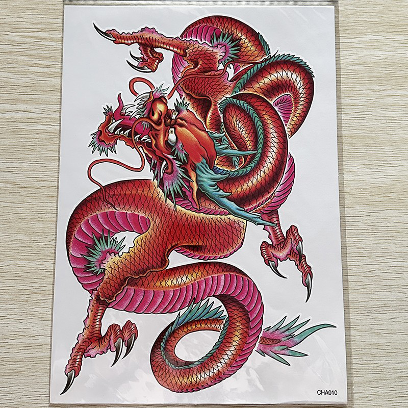 CHA001-012 Big Picture Back Tattoo Sticker