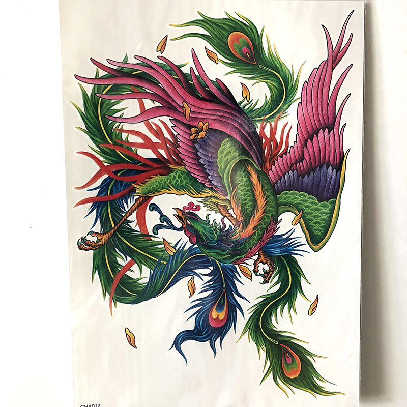 CHA001-012 Big Picture Back Tattoo Sticker