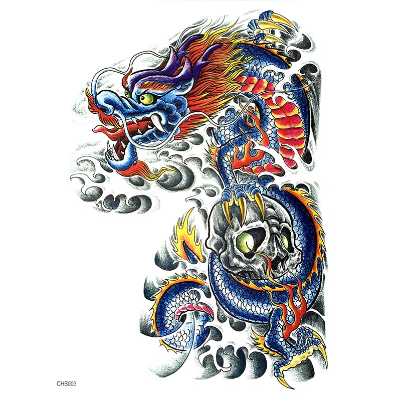 CHB01-11 Half-should tattoo sticker