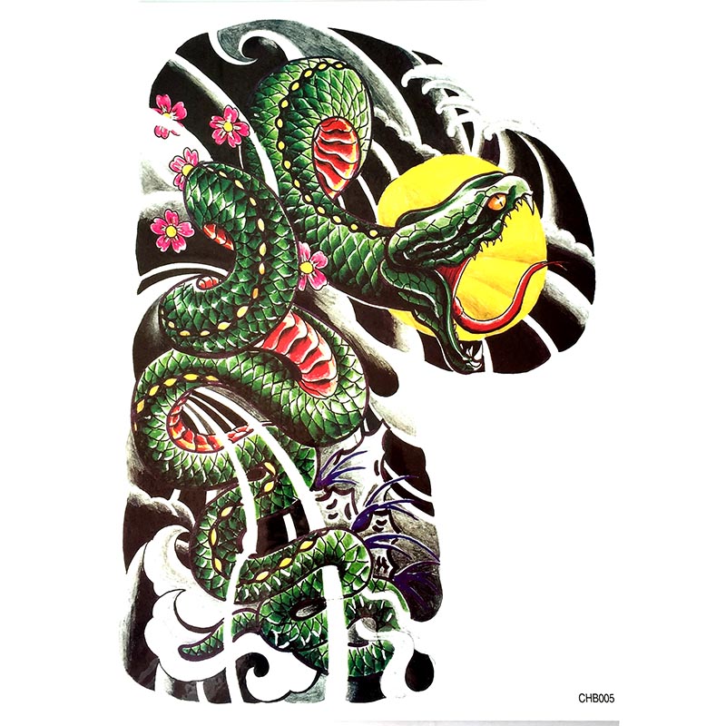 CHB01-11 Half-should tattoo sticker