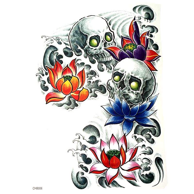 CHB01-11 Half-should tattoo sticker