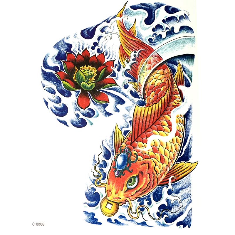 CHB01-11 Half-should tattoo sticker