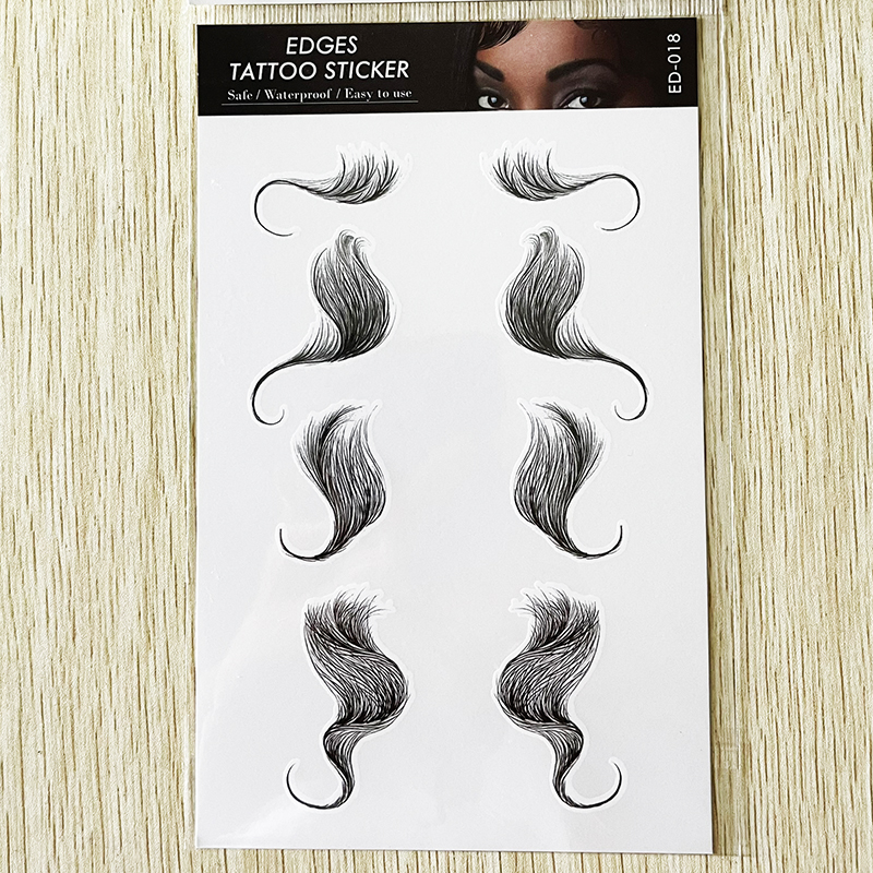 Hair Edges Tattoo Stickers