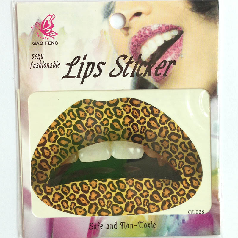 GL021-040 Temporary lip tattoo sticker