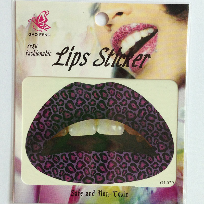 GL021-040 Temporary lip tattoo sticker