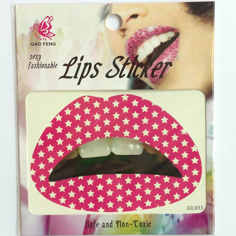GL021-040 Temporary lip tattoo sticker