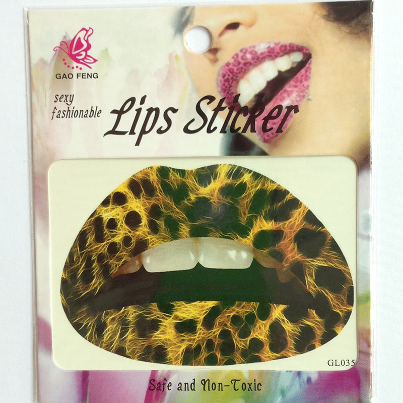 GL021-040 Temporary lip tattoo sticker