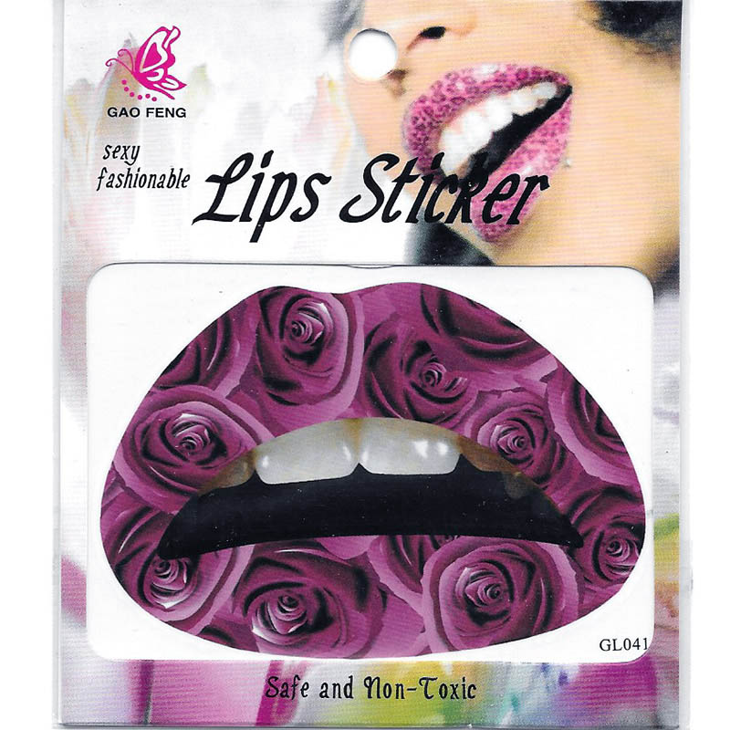 GL041-060 Temporary lip tattoo sticker