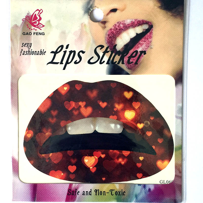 GL061-080 Temporary lip tattoo sticker
