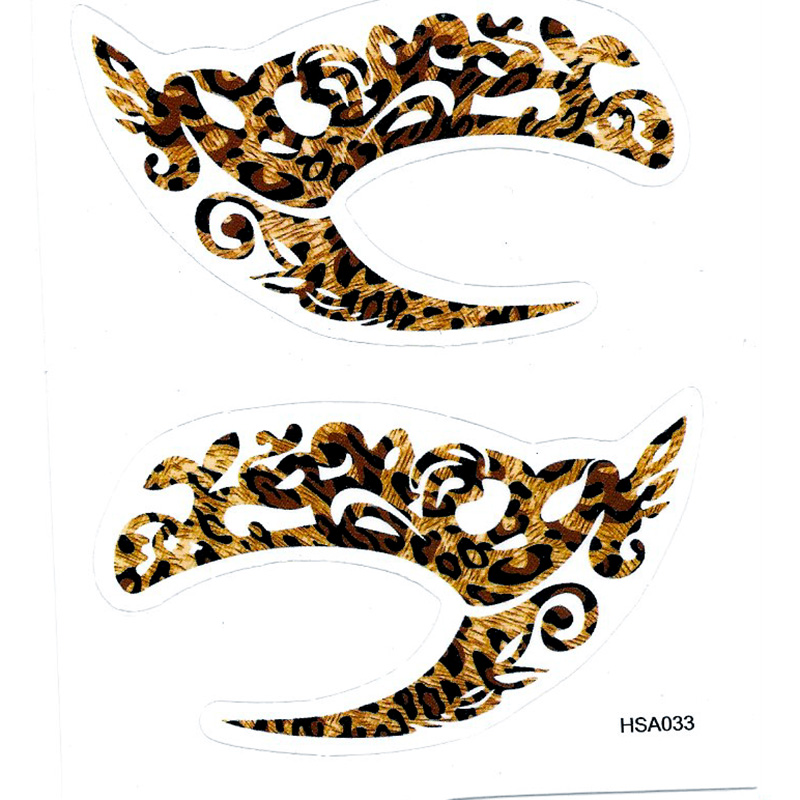HSA033 left and right eye temporary tattoo sticker