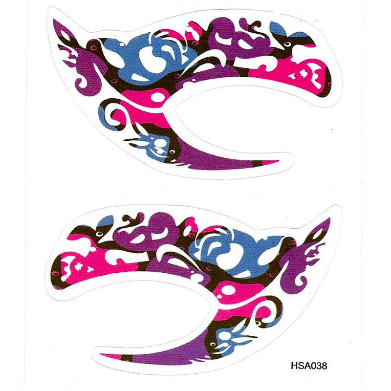 HSA038 ladys new fashions left and right eye temporary tattoo sticker