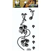 HM1082 Top fashion black flower tattoo sticker ladies arm fake tattoo