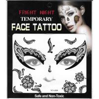 black lace eye tattoo sticker full face black tattoo sticker for adult