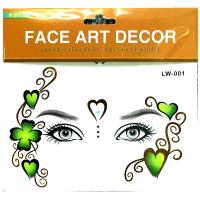 Party face tattoo sticker for adult people