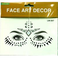 LW-007 Party Fashion Custom Design Full Face Temporary personalized Face Tattoo