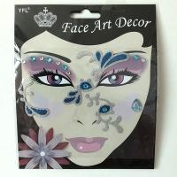 FST014 Face art decoration lady's part face sticker