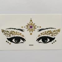 DG022 gold color face decoration sticker Face Jewels Rhinestones Adhesive Crystal Sexy Eyeshadow Gold Makeup Eye Sticker
