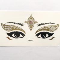 DG025 Egyptian Queen Gold lace design eye face decoration sticker Face Jewels Rhinestones Adhesive Crystal Sexy Eyeshadow Gold Makeup Eye Sticker