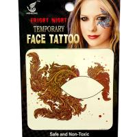 HSE03 waterproof single eye tattoo left and right brown Seaweed Temporary eye tattoo sticker