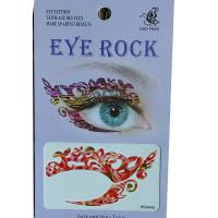 HSA042 shine flower design eye tattoo sticker for girl