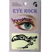 HSA061 Black color temporary eye tattoo sticker