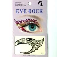 HSA065 Black stocking net pattern temporary eye tattoo sticker