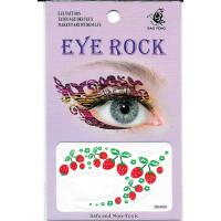 HSA081 left and right color Strawberry temporary eye tattoo sticker