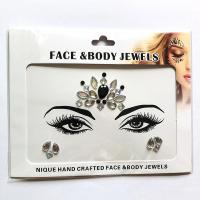 WNY-804-6 Eye gilttle Rhinestone self Adhesive Jewels Face sticker
